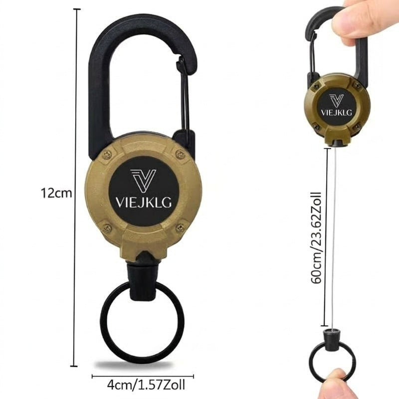🏆Letzter Tag: 1 kaufen 2 gratis dazu!🎁3-in-1 Multifunktions-Schlüsselanhänger mit Karabiner und ausziehbarem Jojo