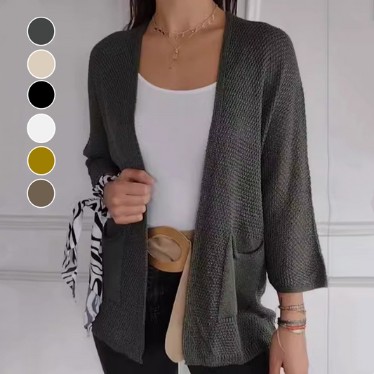 🔥Lässiger Strickmantel für Frauen mit offener Front