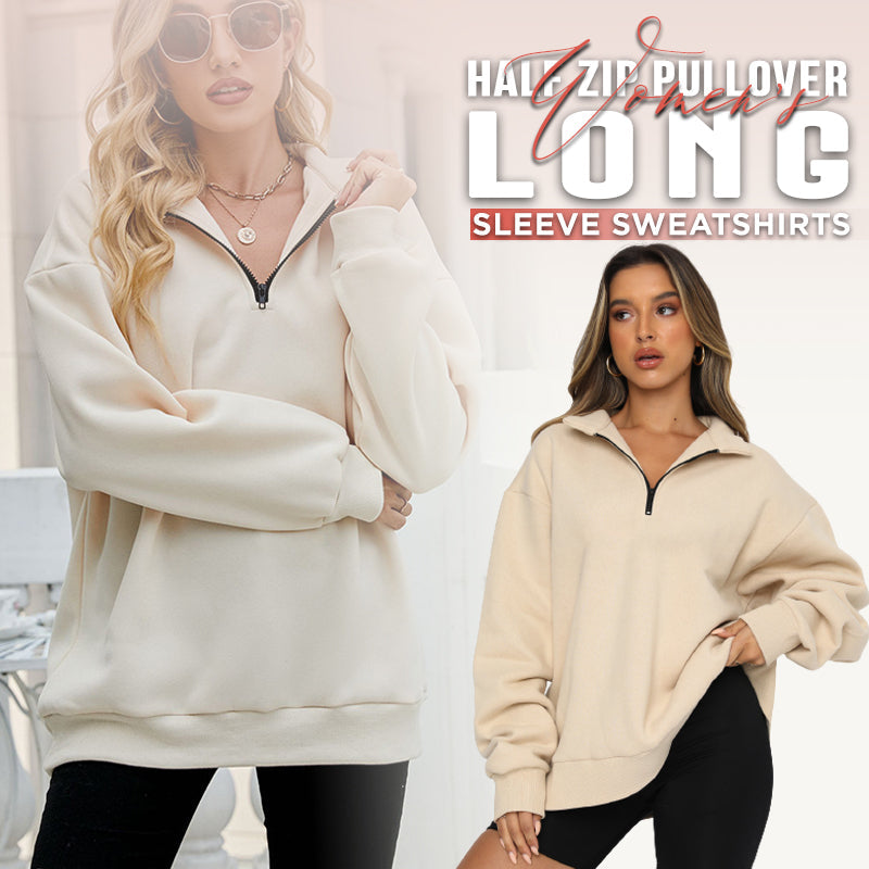 Damen Sweatpullover Mit überschnittenen Schultern