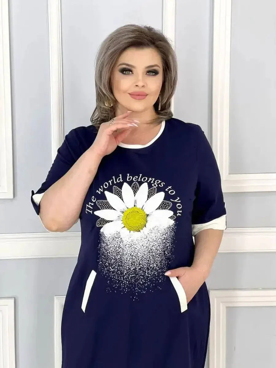 👗Schönes Kleid mit Aufdruck