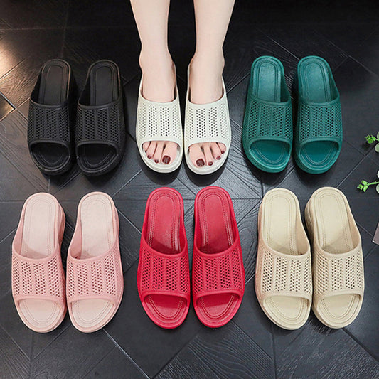 Modische, rutschfeste Hausschuhe mit Keilabsatz für Damen