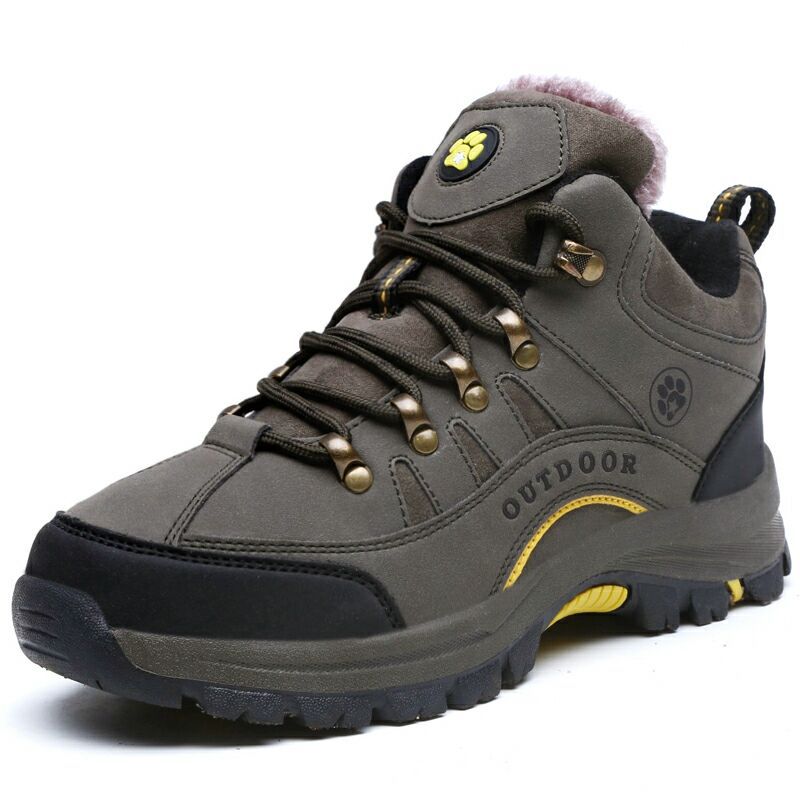 Unisex Outdoor-Wanderschuhe mit Kunstplüsch-Futter -👍Wasserdicht, rutschfest, verschleißfest!