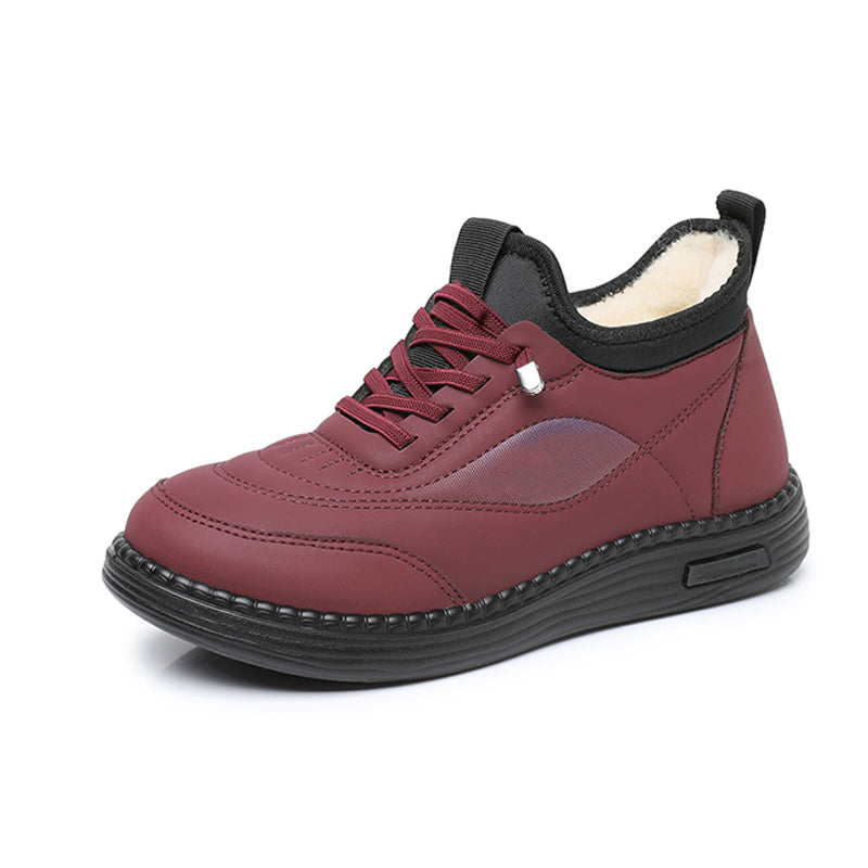 Damen-Winterschuhe mit weicher Sohle und Plüschfutter