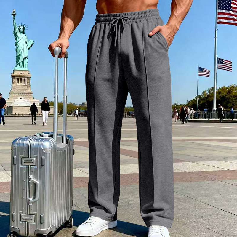 👖 Herren Freizeithose mit Geradem Bein – Bequem, Atmungsaktiv & Vielseitig!