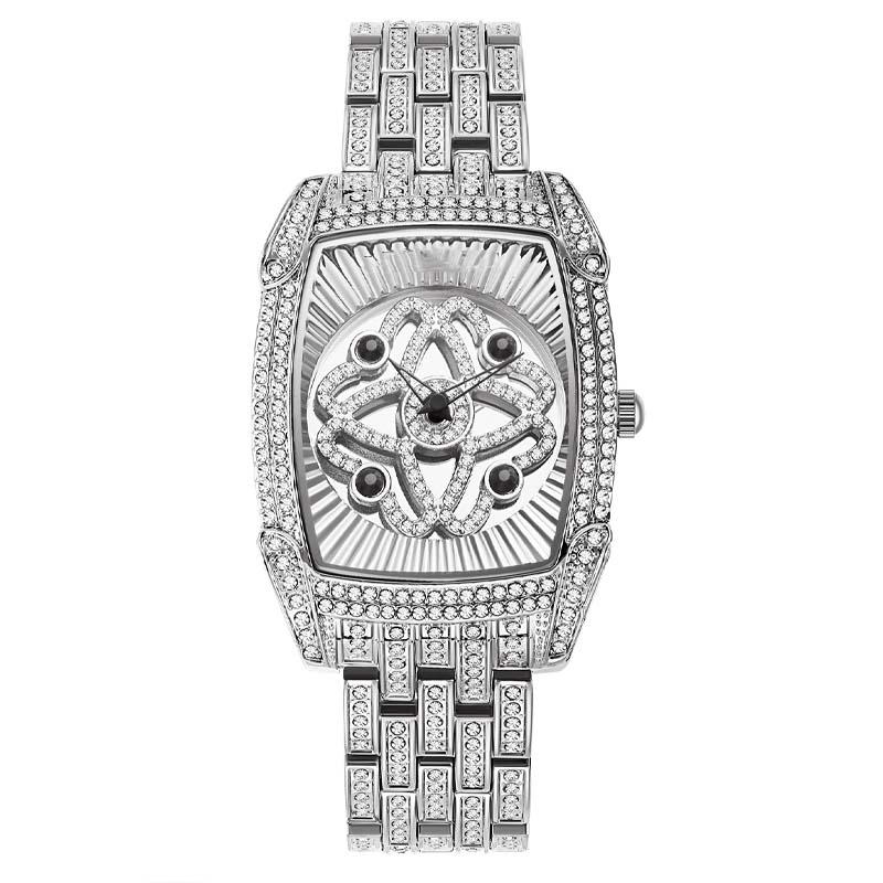 💎 Heißer Verkauf – 50 % Rabatt!!💎Damenarmbanduhr aus Quarz mit Strassbesatz