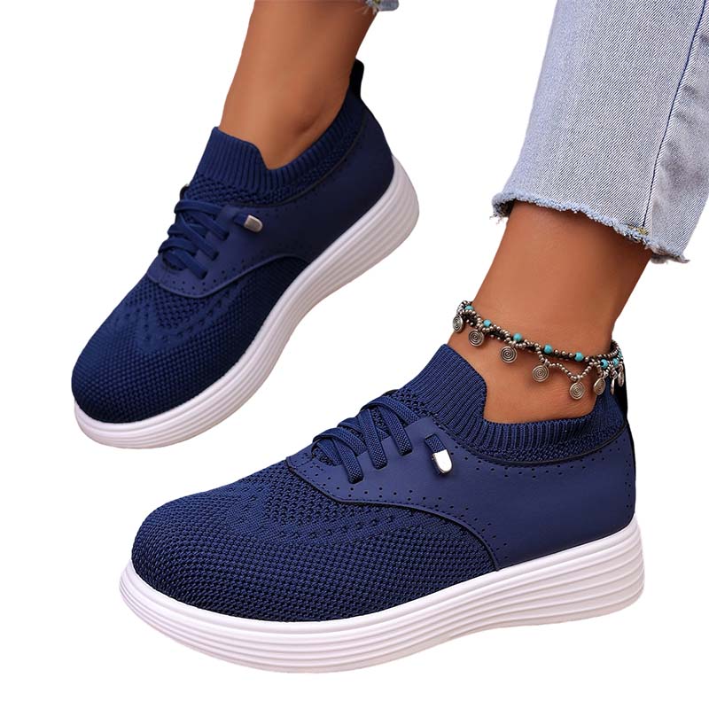 Damen atmungsaktive Mesh-Slip-On-Walking-Schuhe