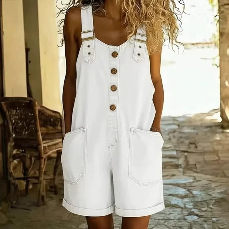 ✨Lässiger Jeans-Strampler für Damen