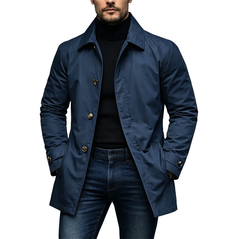 📢📢50%Rabatt!!!🎉✨Wasserdichter mittellanger Trenchcoat für Herren