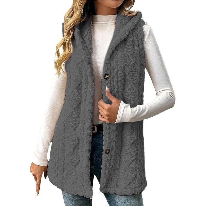 🔥Beliebtes Produkt !✨Gemütliche, warme Kapuzenweste für Damen