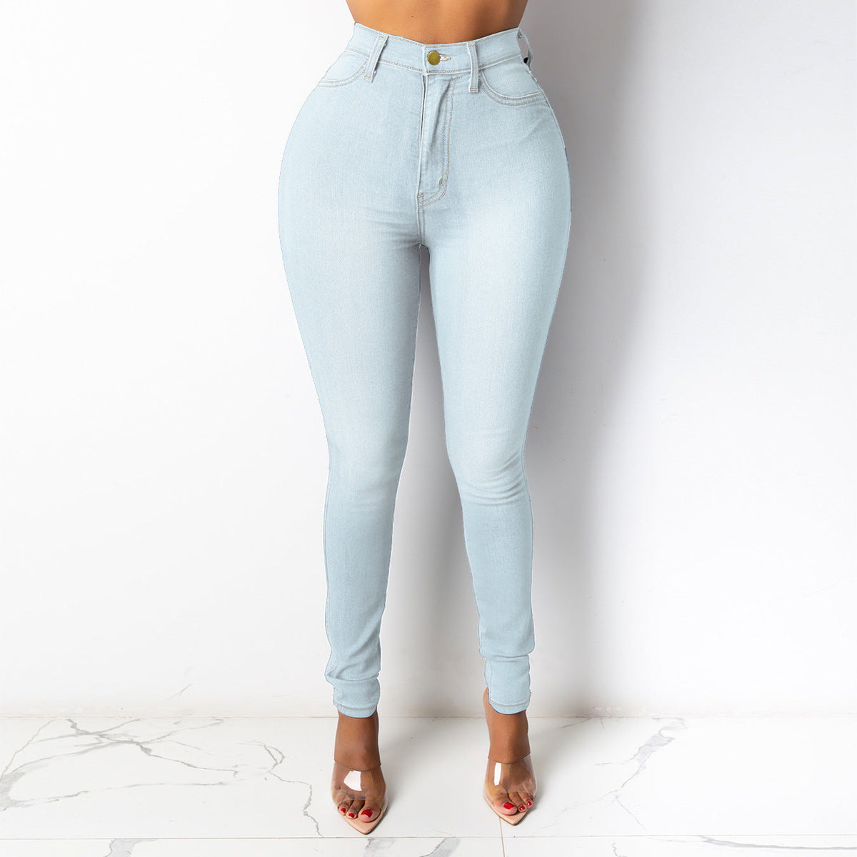 🔥Beliebtes Produkt !✨Damen-Hochbund-Schlanke Bleistifthose