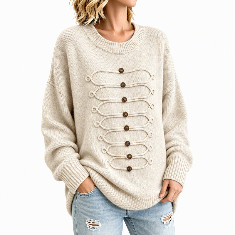⏰ Countdown läuft – 50% nur noch 3 Tage! Damen eleganter Rundstrickzopf Pullover