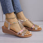 💖💖Frauen neue Sommer Strass Sandalen mit offener Spitze💖💖