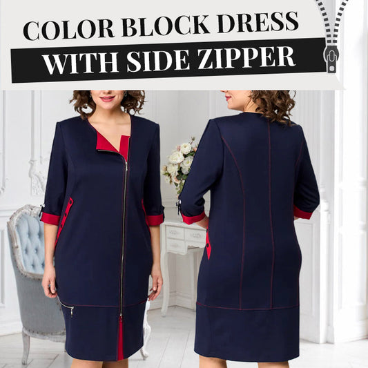 Women Modisches High-End-Kleid mit Seitenreißverschluss