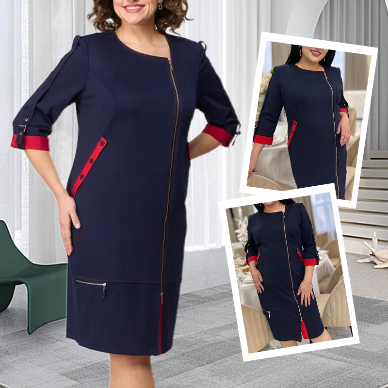Women Modisches High-End-Kleid mit Seitenreißverschluss