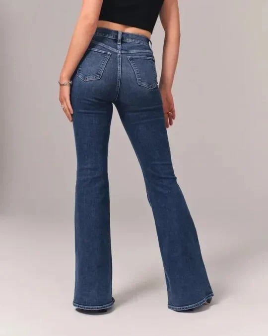 💥Ultrahoch taillierte Stretch-Schlaghosen👖