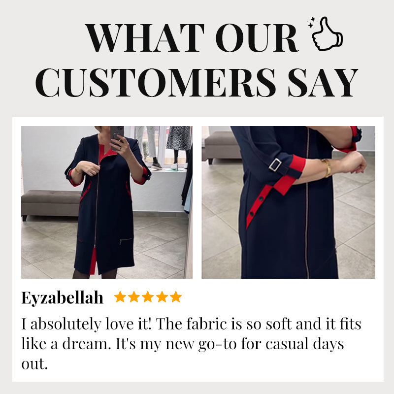 Women Modisches High-End-Kleid mit Seitenreißverschluss