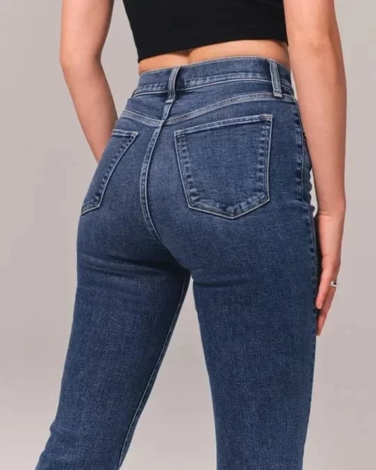 💥Ultrahoch taillierte Stretch-Schlaghosen👖