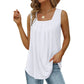 💥Letzter Tag Hot Sale 50% Rabatt💥2025 Ärmelloses T-Shirt mit quadratischem Ausschnitt für Frauen