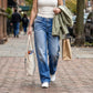 🎁🎁Heute – 50%!👖🔥Mühelos schicke, locker sitzende Jeans mit weitem Bein