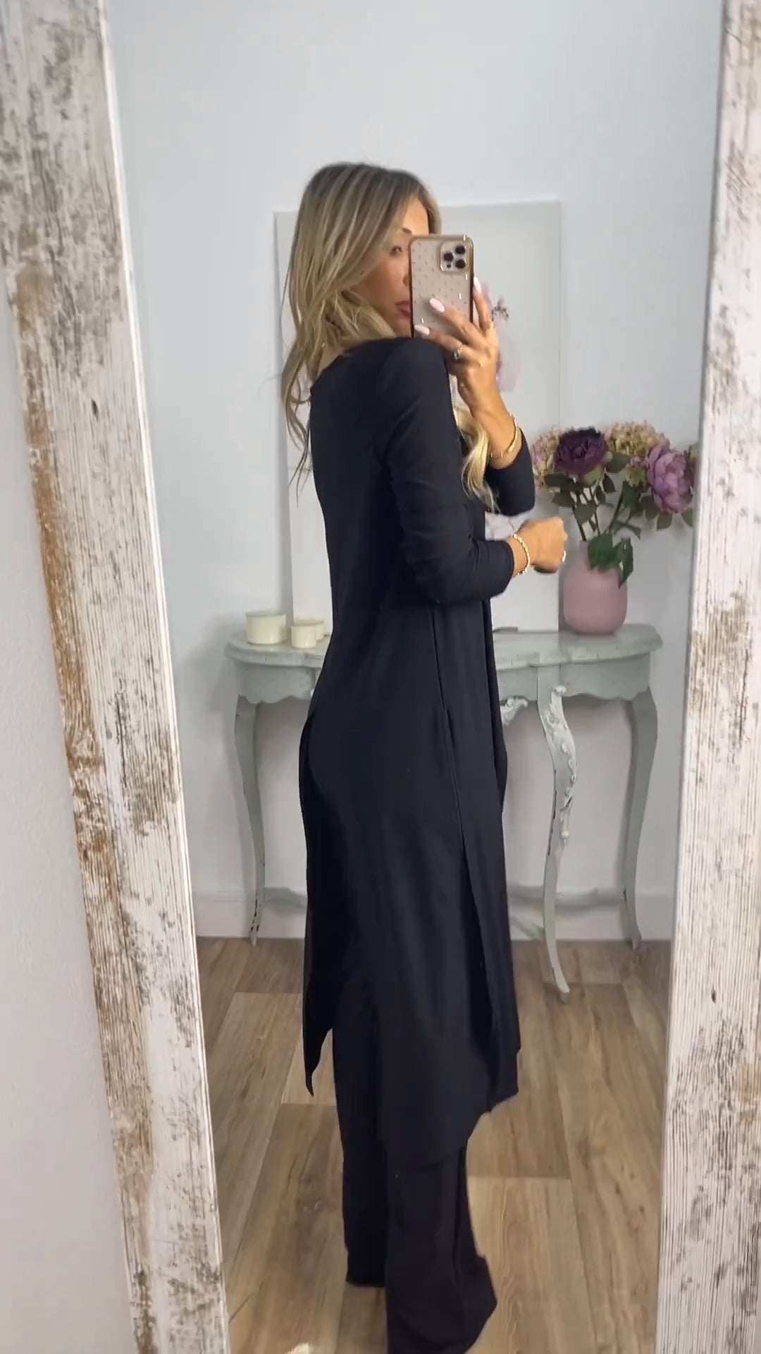💃Elegant lässiger 2-teiliger Anzug mit langem Oberteil und passender Hose