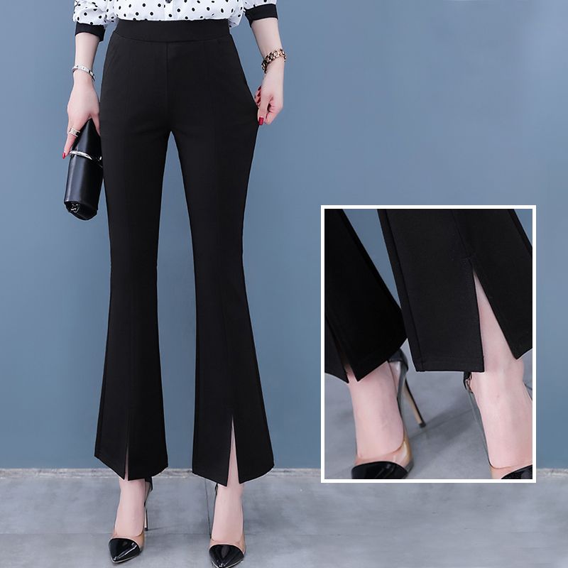 Stilvolle Schlaghose mit Schlitz und hoher Taille für Damen
