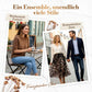 📢📢50%Rabatt!!!✨🔥Zweiteiliges Set für Damen bestehend aus Pullover und fließendem Rock mit Leopardenmuster