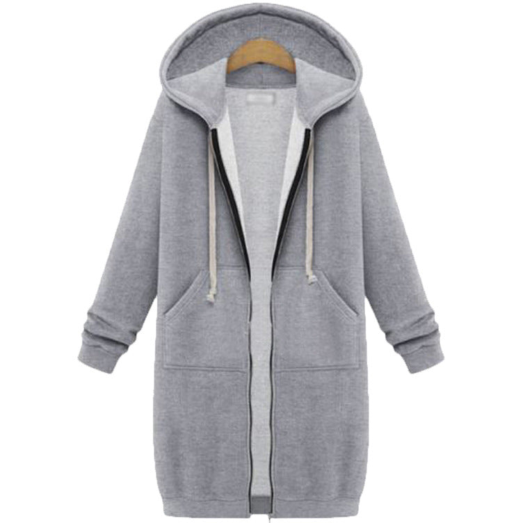 🔥Beliebtes Produkt ！🔥✨Damen Fleece‑Kapuzenpullover mit Reißverschluss