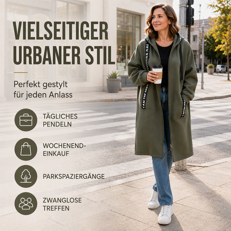 🥳💞 Über 78.000 Stück verkauft!🧥Oversize-Kapuzen-Sweatshirt-Mantel für Damen🎁