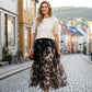 📢📢50%Rabatt!!!✨🔥Zweiteiliges Set für Damen bestehend aus Pullover und fließendem Rock mit Leopardenmuster