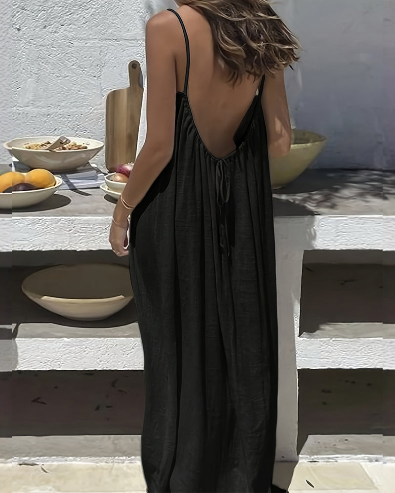 💃Letzter Tag im Angebot: 49% Rabatt!!✨ Damen-Loungewear-Kleid in Unifarben💕
