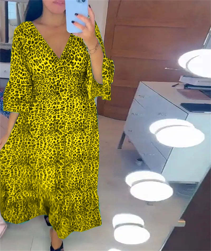Langes Baumwollkleid für Damen