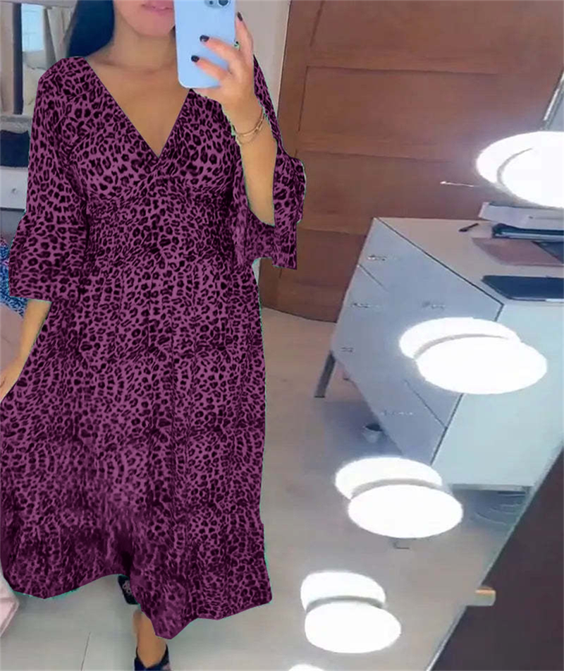 Langes Baumwollkleid für Damen
