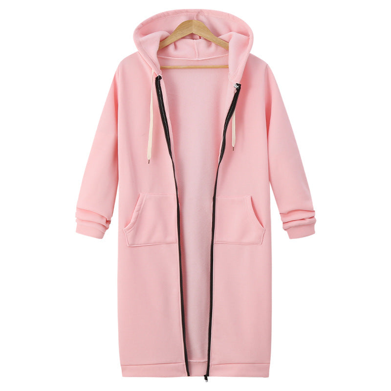 🔥Beliebtes Produkt ！🔥✨Damen Fleece‑Kapuzenpullover mit Reißverschluss