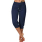 💥 SOMMER DEAL: -50% 🌸 Damen 3/4 Jogginghose 👖 weicher Strick, Kordelzug & praktische Taschen – ideal für Sport & Alltag 🏃‍♀️
