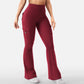 📢📢50%Rabatt!!!🎉✨Hoch taillierte, ausgestellte Yogahose für Damen mit Taschen