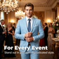 ✨👔50 % RABATT + KOSTENLOSER VERSAND 💼 Zweiteiliger Herrenanzug in moderner Passform – Atmungsaktiv, knitterfrei und professionell im Stil ✨