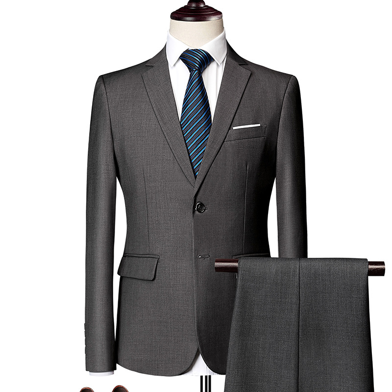 ✨👔50 % RABATT + KOSTENLOSER VERSAND 💼 Zweiteiliger Herrenanzug in moderner Passform – Atmungsaktiv, knitterfrei und professionell im Stil ✨