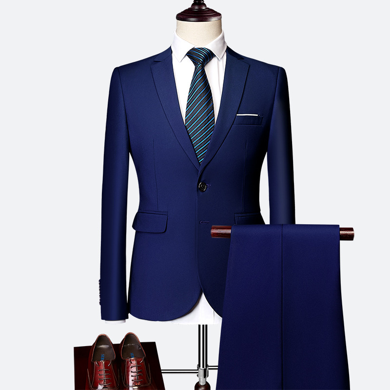 ✨👔50 % RABATT + KOSTENLOSER VERSAND 💼 Zweiteiliger Herrenanzug in moderner Passform – Atmungsaktiv, knitterfrei und professionell im Stil ✨