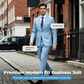 ✨👔50 % RABATT + KOSTENLOSER VERSAND 💼 Zweiteiliger Herrenanzug in moderner Passform – Atmungsaktiv, knitterfrei und professionell im Stil ✨