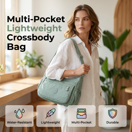 📢📢50%Rabatt!!!👜🔥 Bestseller –Leichte Nylon-Umhängetasche mit mehreren Taschen