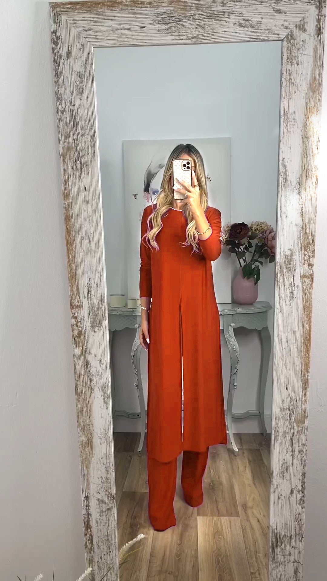 💃Elegant lässiger 2-teiliger Anzug mit langem Oberteil und passender Hose