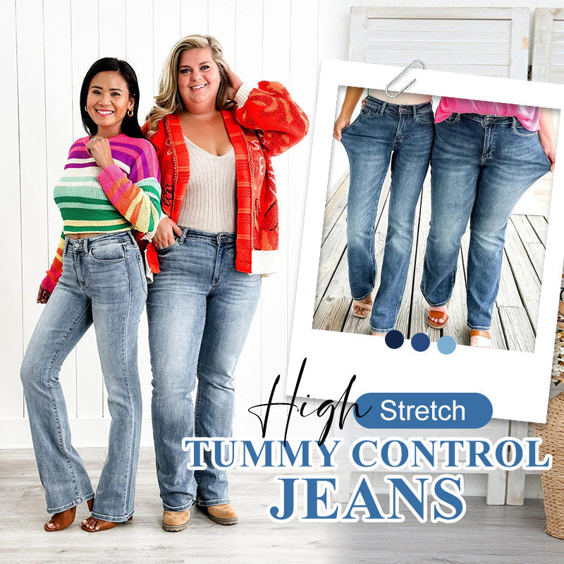 👖 50% RABATT! ✨ Hochelastische Jeans zur Bauchkontrolle – Schmeichelt jeder Figur, Tummy Control & Höchster Tragekomfort 💙