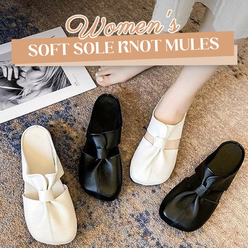 🔥49 % Rabatt!🔥 Damen-Pantoletten mit Knoten und weicher Sohle