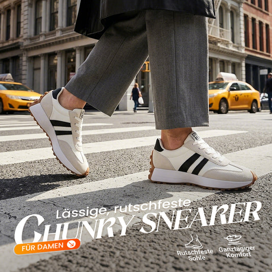 💎 57% RABATT! 💎 Damen-Freizeitschuhe – Klobige Sneaker mit 4 cm Platform, Rutschfest & Retro-Design in 6 Farben 🥿🌈