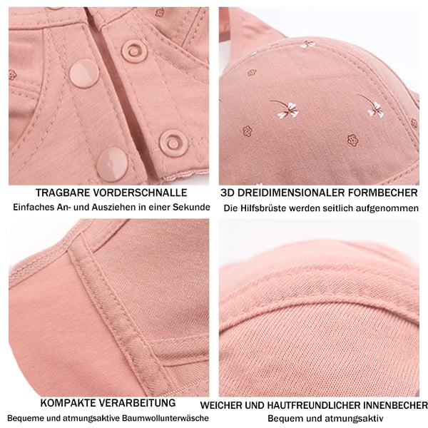🌹Design für Senior Front Closure Baumwoll-BH🔥Für begrenzte Zeit 50 % Rabatt🔥