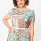 🔥HEISSER VERKAUF🔥2025 Bequemes und elegantes Kleid mit Patchwork-Print