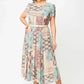 🔥HEISSER VERKAUF🔥2025 Bequemes und elegantes Kleid mit Patchwork-Print