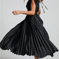🔥 Zeitlich begrenzter 50% Rabatt💃 Drapiertes Faltenrockkleid mit V-Ausschnitt