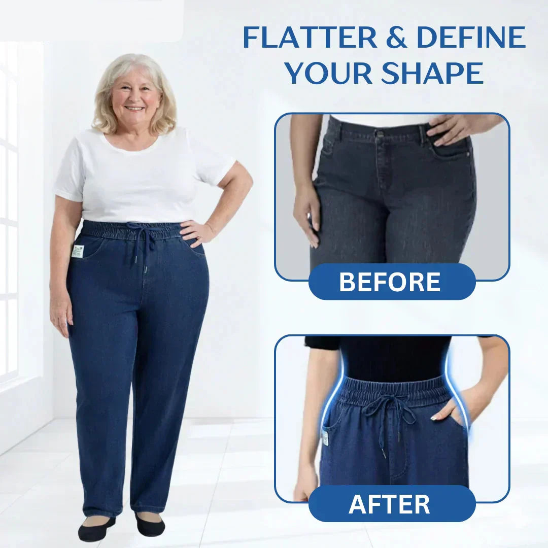 ⏳Nur für kurze Zeit 50 % Rabatt!!💕👖Hochtaillierte, ultra-elastische Mom-Jeans