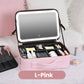 🪞 50% RABATT! ✨ Tragbare Kosmetiktasche mit LED-Spiegel – Beleuchtet, kompakt & vielseitig – Perfekt für makelloses Make-up unterwegs 💄